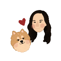 Dog Love Sticker by Ann of Facedit
