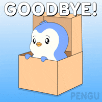 Bye Bye Goodbye GIF by Pudgy Penguins