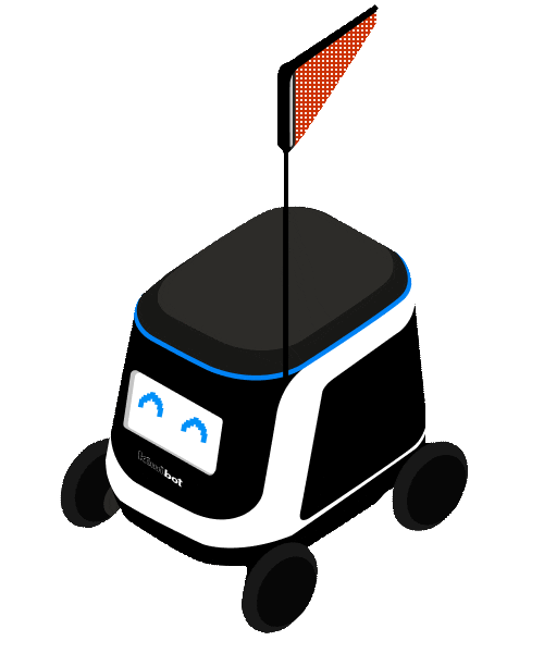 Robot Love Sticker by Kiwibot
