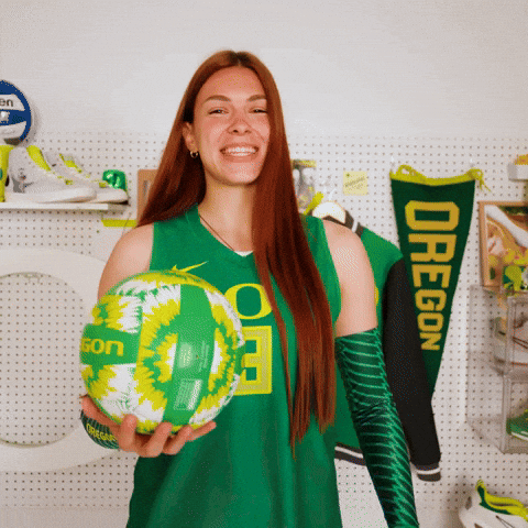 Oregon Duck Volleyball GIF by GoDucks