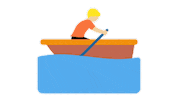 Boat Person Sticker by EmojiVid