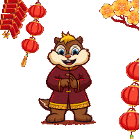 SimbaCereal mascot cereal gong xi fa cai simba Sticker