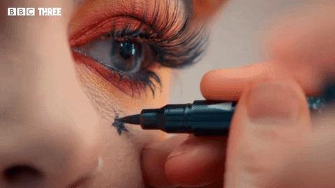 Glow Up Make-Up GIF by BBC Three