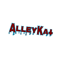 djalleykat kat alley cat alley spinning logo Sticker