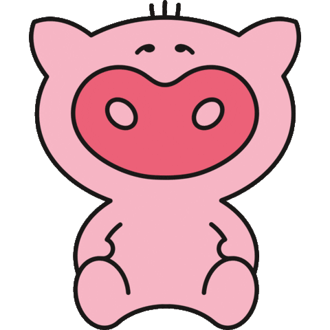 Smelling Big Nose Sticker by Cute Little Club
