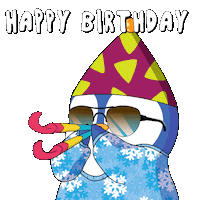 Happy Birthday Party Sticker by Pudgy Penguins