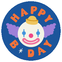 daniezuniga party birthday cake clown Sticker