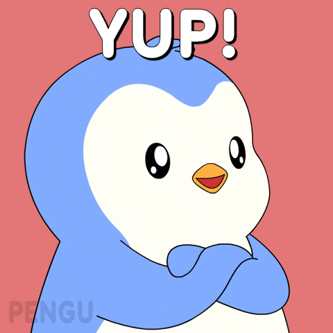 Penguin Yes GIF by Pudgy Penguins