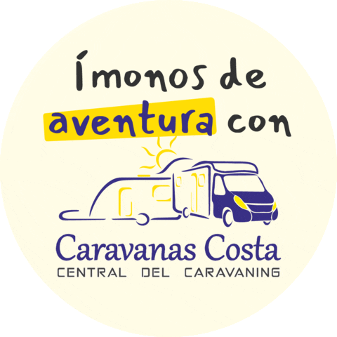 caravanascosta giphyupload aventura galicia costa Sticker