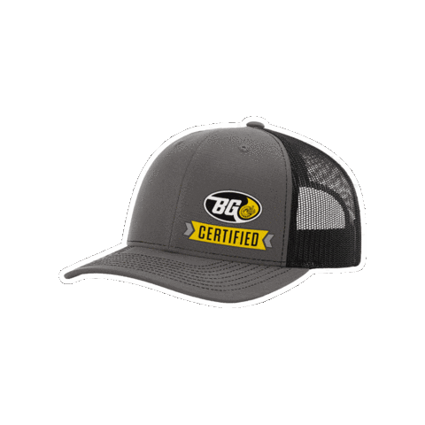 Shop Hat Sticker by BG Products, Inc.
