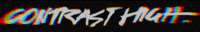 ContrastHigh cool glitch colorful handwriting GIF