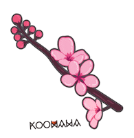 Spring Pinkflower Sticker by Koowawa