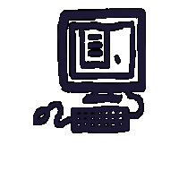 School Computer Sticker by gro-up