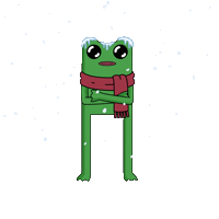 Stay Warm Snow Day Sticker by fwogs