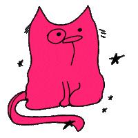 Cat Stars Sticker by Design_panova_elvira