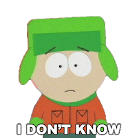 Kyle Broflovski Idk Sticker by South Park