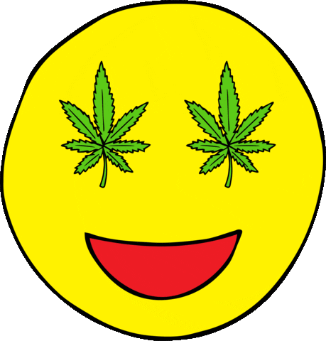happy weed Sticker by coreypaige