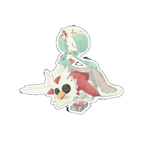 Sleepy Christmas Sticker by Pokémon