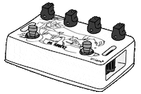 Guitar Pedal Beatles Sticker by Aclam | Photo & Video Services