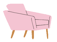 color_fuel chair mid century modern mies modern design Sticker