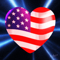 Independence Day Love GIF by PEEKASSO