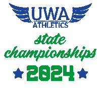 Blue Sticker by UWA Little Athletics Club
