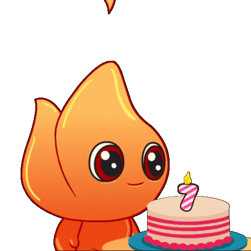 Fire 7Th Birthday Sticker by Playember