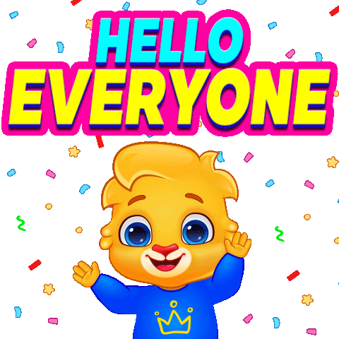 Hello Its Me Wave Sticker by Lucas and Friends by RV AppStudios
