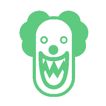 sticker clown by HULU