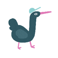 kkingillustration bird kkingillustration Sticker