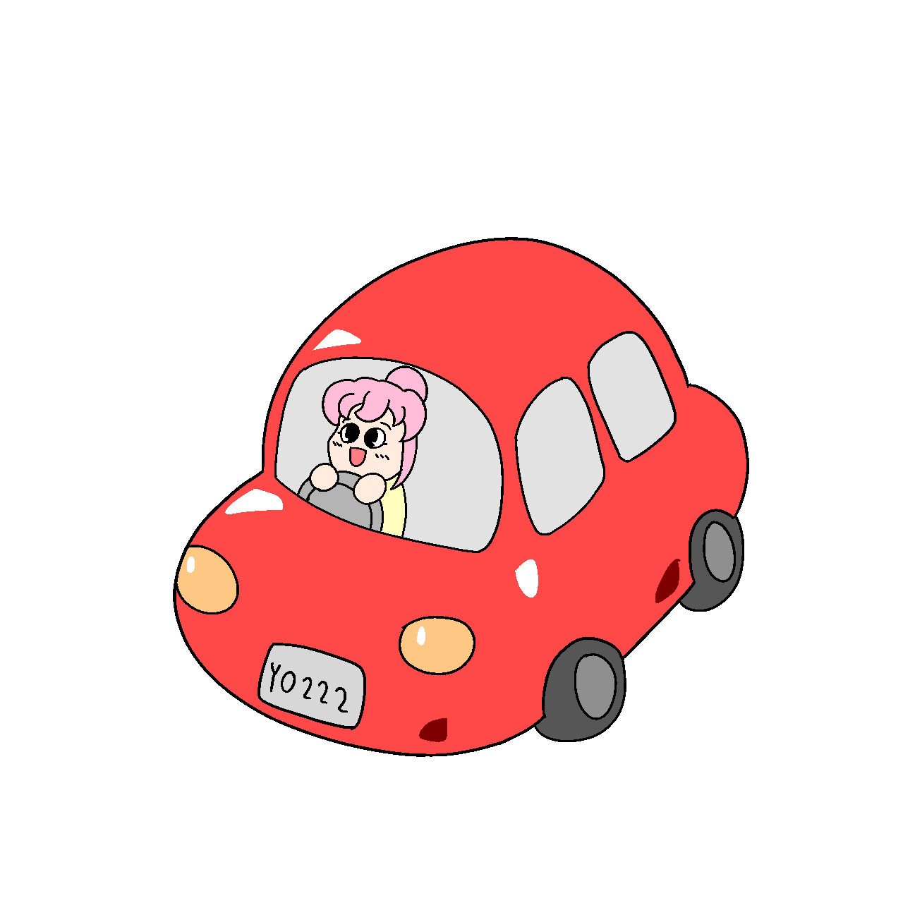 Ykerb giphyupload animation car drive GIF