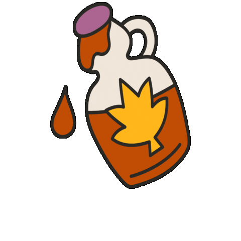 Maple Syrup Fall Sticker by Maeve Chocolate