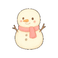 Snowman 白 Sticker