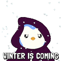 Winter Is Coming Sticker by Pudgy Penguins
