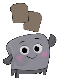 Kimsalabim_ good morning morning breakfast toast Sticker