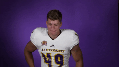 LeatherneckFootball giphygifmaker wiu blankenship wiu football GIF