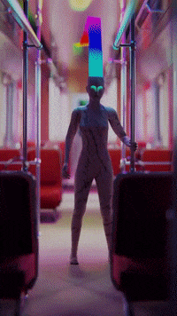 Rbasile dancing rainbow reality escape GIF
