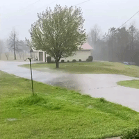 Heavy Rain Pours on Central Alabama Amid Tornado Watch