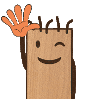 Hello Sticker by Klötzchenmann