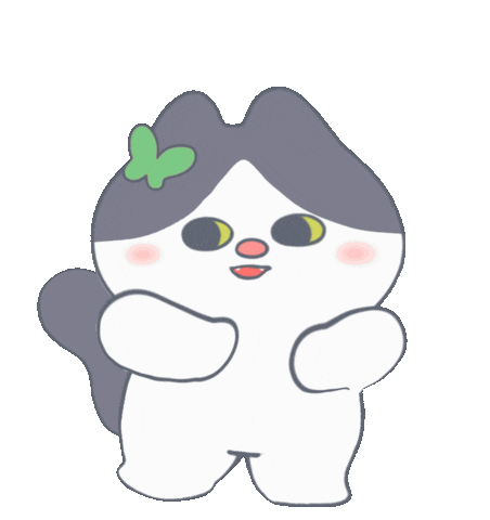 Excited Dance Sticker by Snooze Kittens