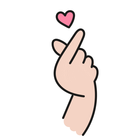 Hand Love Sticker by Estúdio Amei