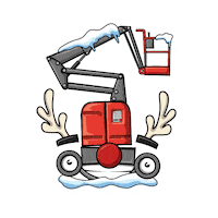 skyjackinc christmas boom rudolph skyjack Sticker