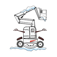 Snow Winter Sticker by Skyjack