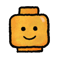 Lego Hand Drawn Sticker by Kev Lavery