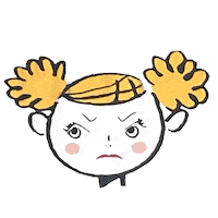 かわいい 可愛い 女の子 angle 怒る Sticker