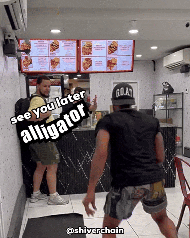 shiverchain weird bye monster ai GIF