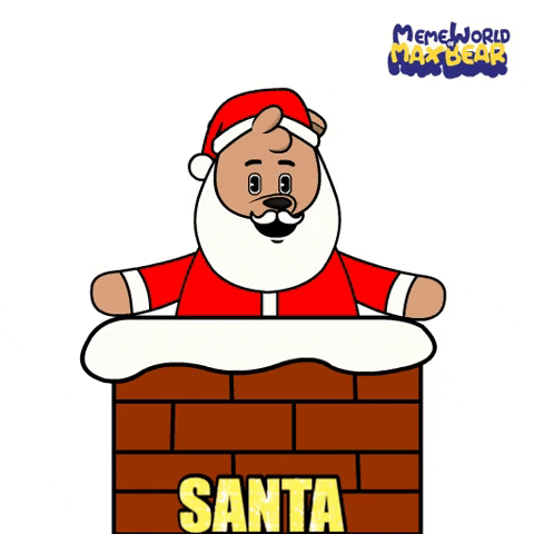 Winter Santa GIF by Meme World of Max Bear