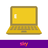 Fox Computer Sticker by Sky España