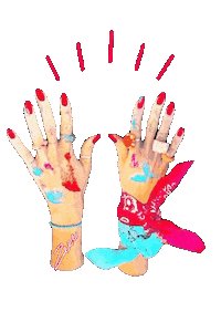 Style Hands Sticker by Vegas2La Magazine