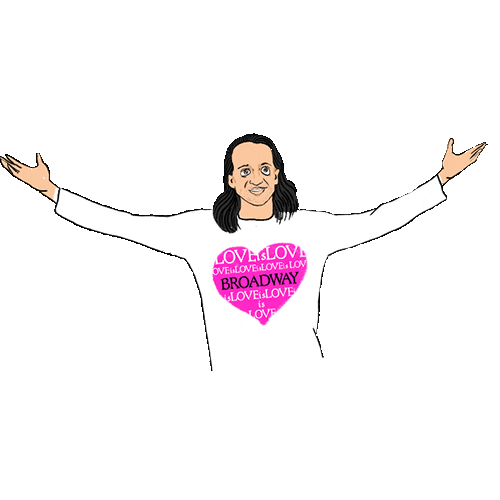 drama love Sticker by Broadway.com